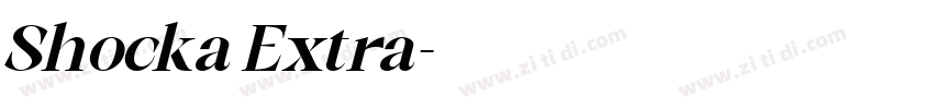 Shocka Extra字体转换